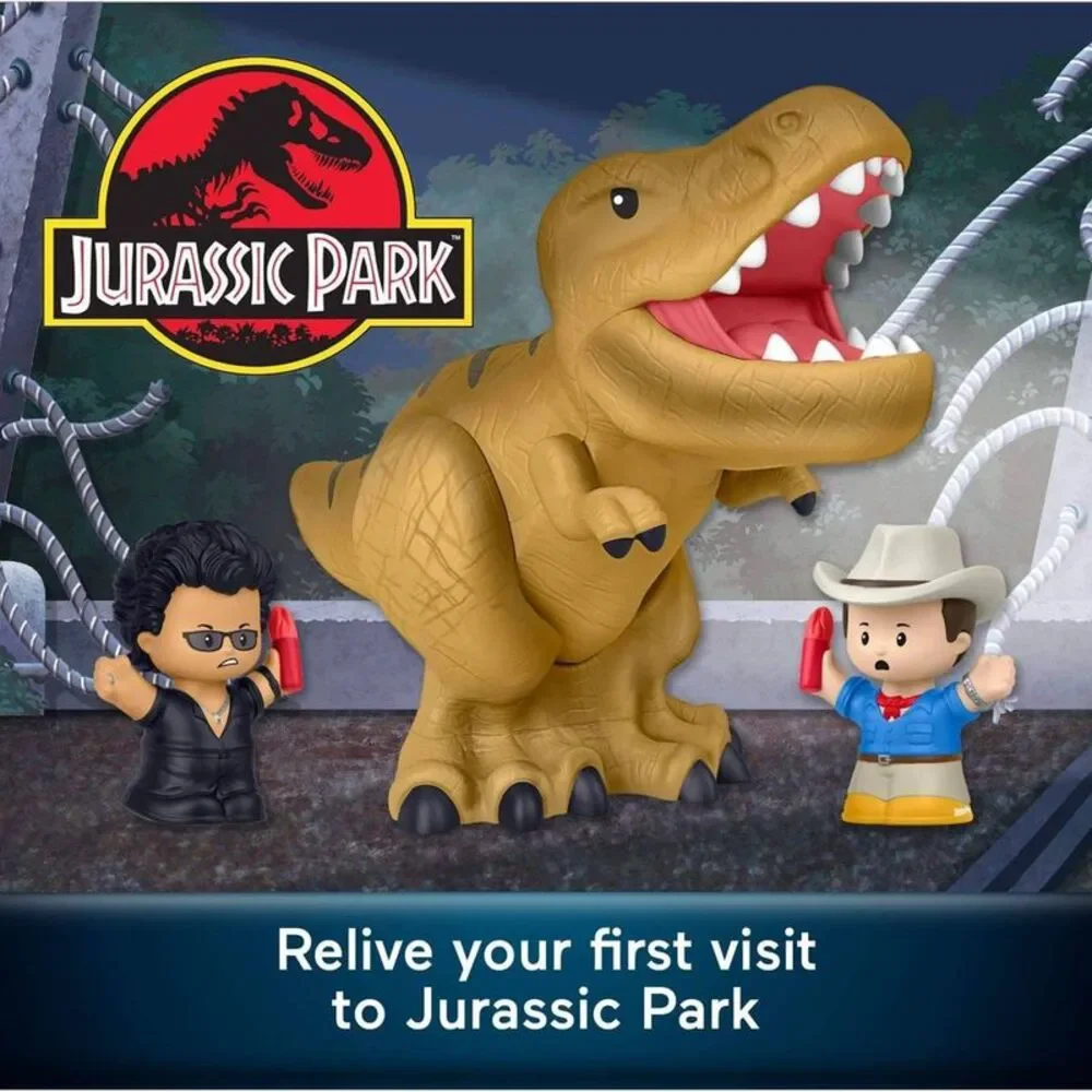 Collector Jurassic Park Special Edition Figure Set with Dinosaur (3 Figures)